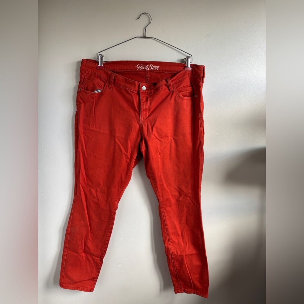 Rock & Republic Fiery Red Denim Pants